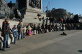 A chain that stretched all the way around Nelson's Column